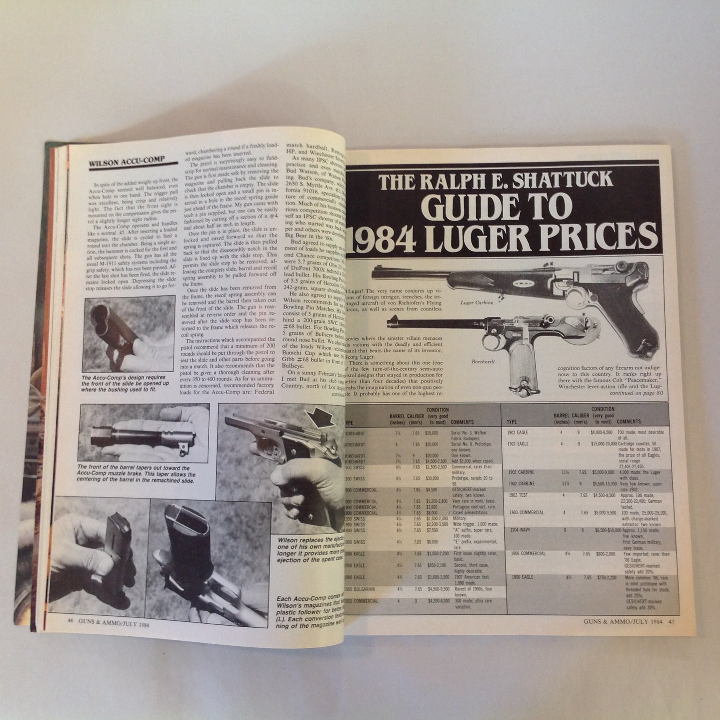 Vintage Jul 1984 Guns & Ammo Magazine Browning's Blueprint Olympic Shooting Preview