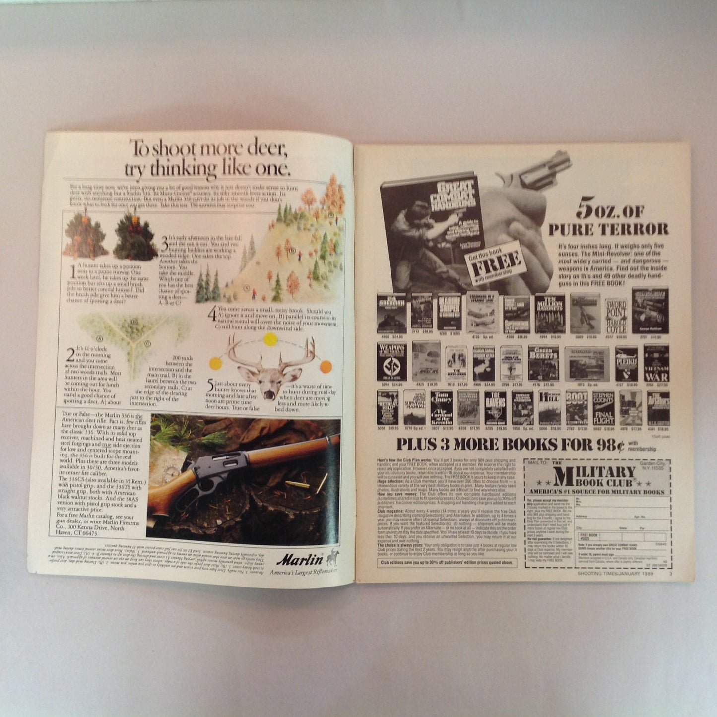 Vintage Jan 1989 Shooting Times Magazine Special 9mm Millitary Report New Guns and Shooting Gear For '89