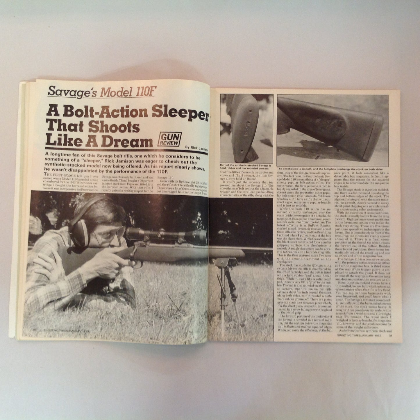 Vintage Jan 1989 Shooting Times Magazine Special 9mm Millitary Report New Guns and Shooting Gear For '89
