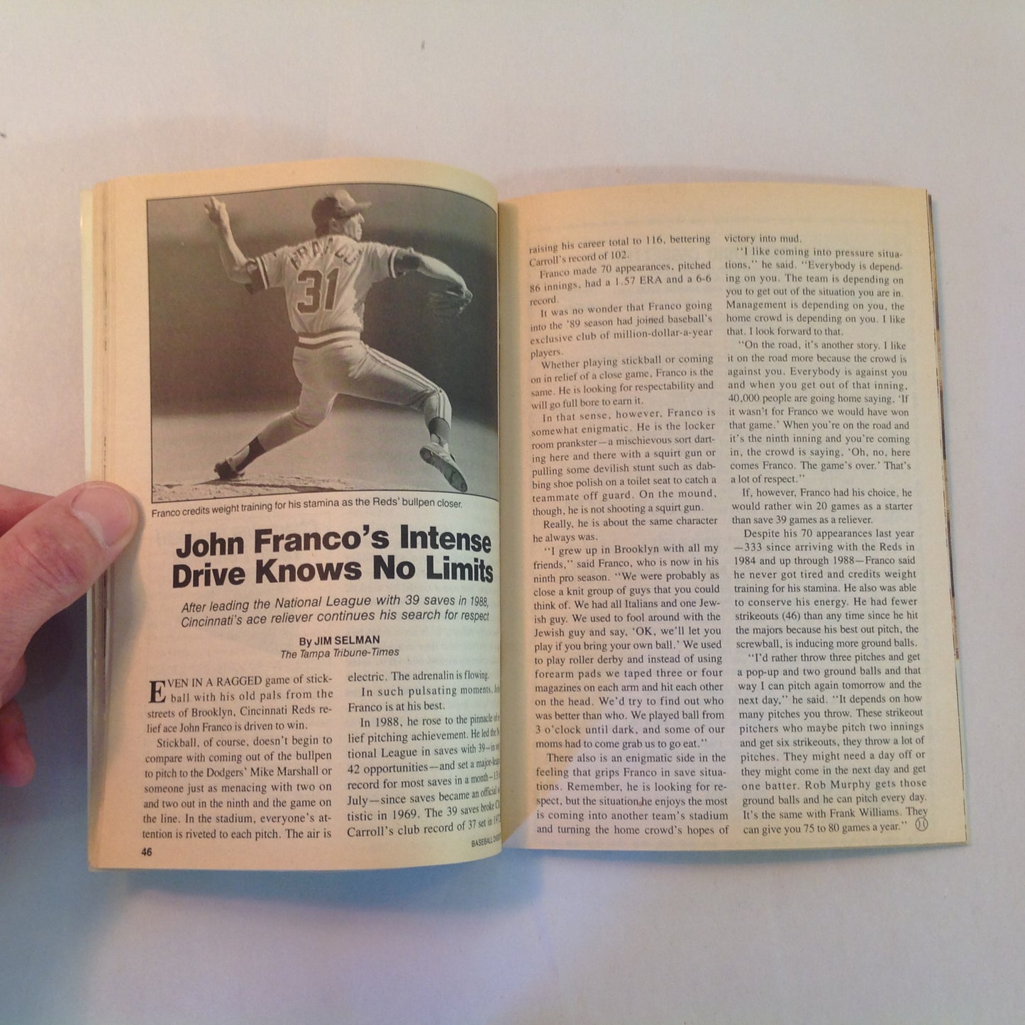 Vintage Jul 1989 Baseball Digest Magazine Baseball Profile: Will Clark