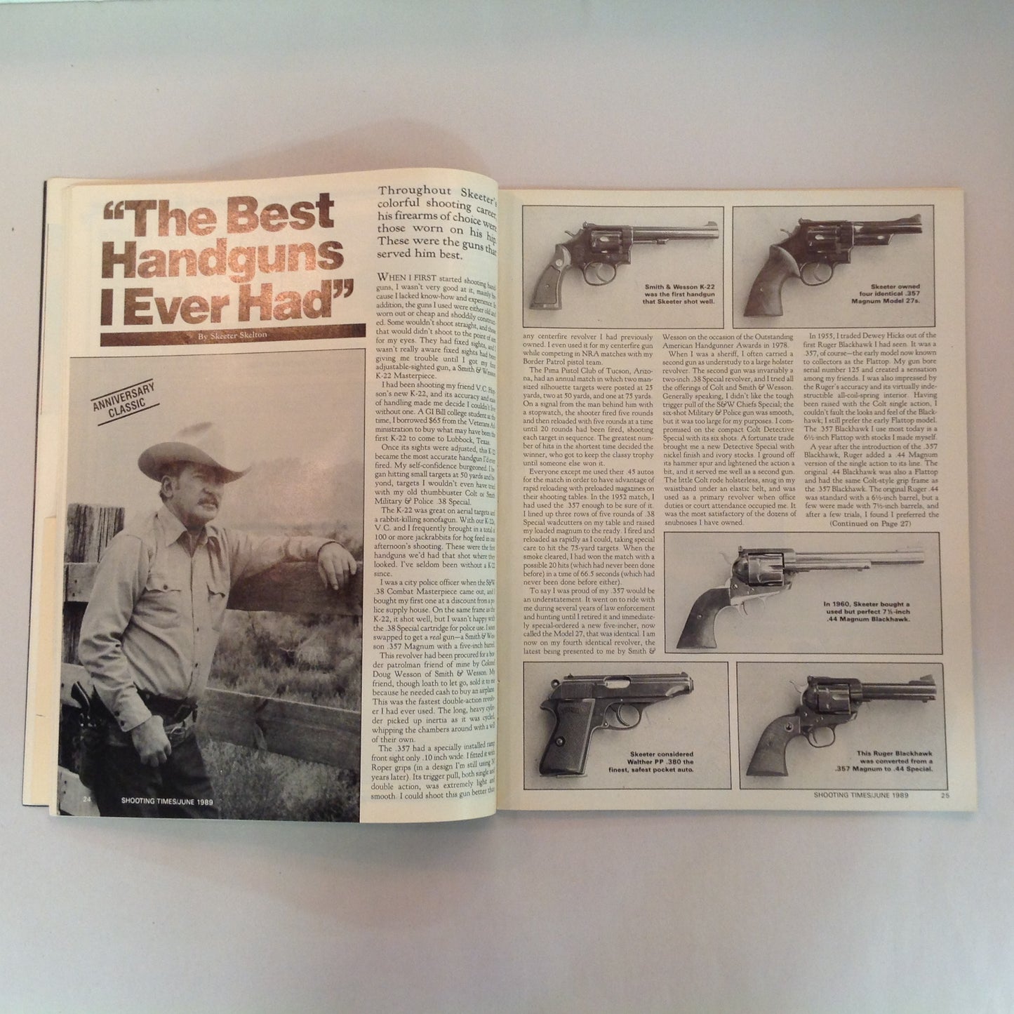 Vintage Jun 1989 Shooting Times Magazine Ruger's First .223 Bolt Rifle Ultimate Long-Range Lever-Action Cartridge