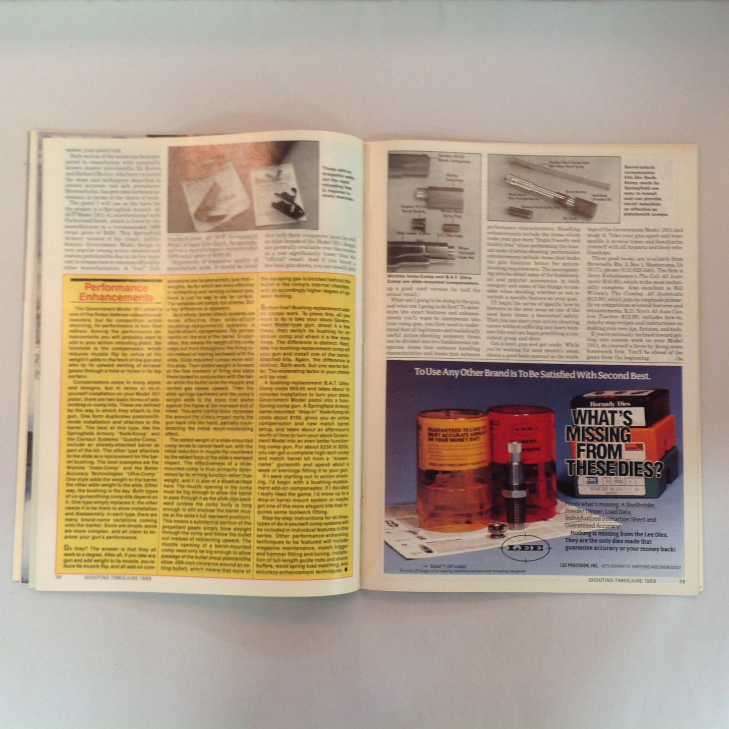 Vintage Jun 1989 Shooting Times Magazine Ruger's First .223 Bolt Rifle Ultimate Long-Range Lever-Action Cartridge