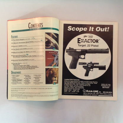 Vintage Jul 1991 Shooting Times Magazine Lever Actions Arizona Rangers Government Model Pistol