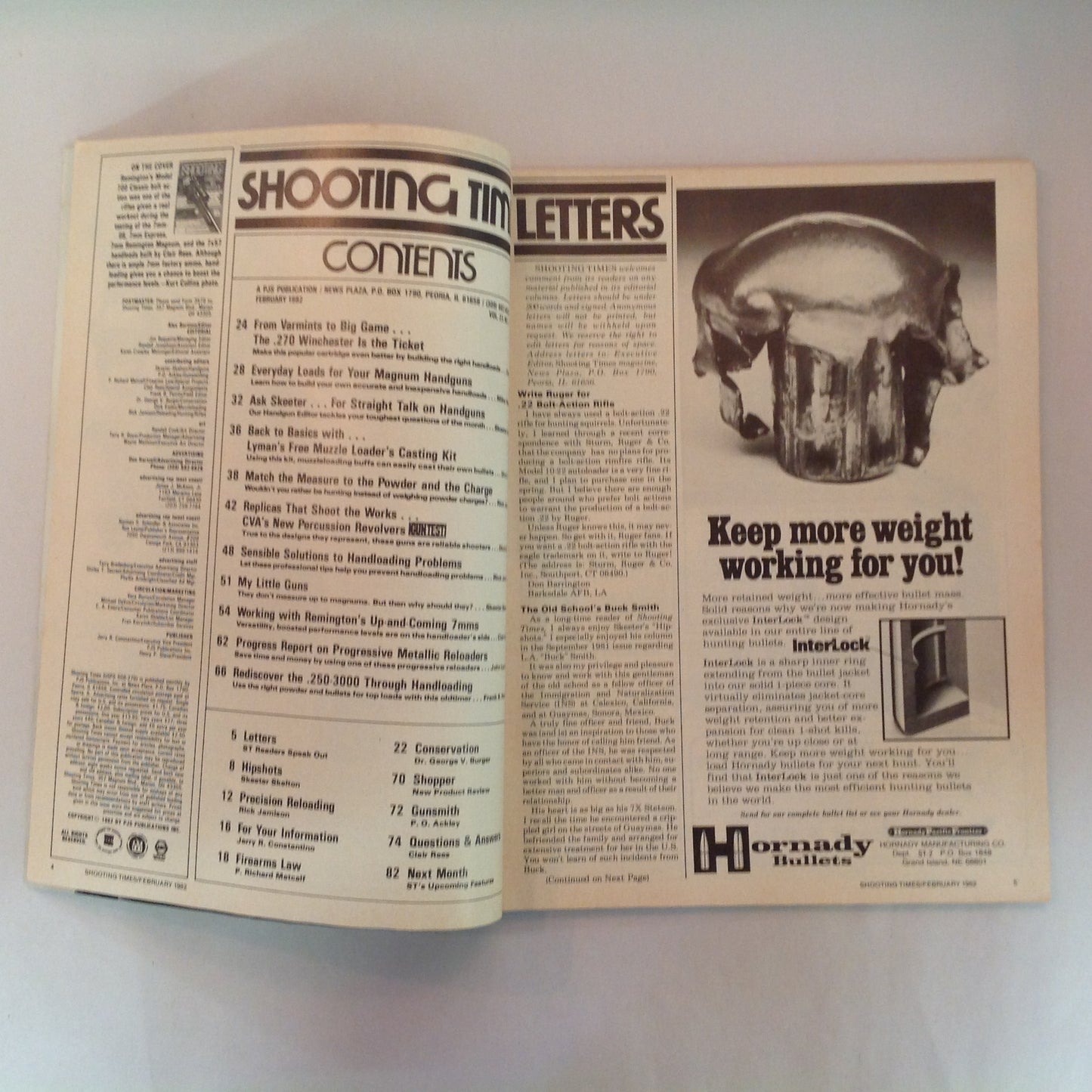 Vintage Feb 1982 Shooting Times Magazine Special Reloading Issue 7mms Magnum Revolvers