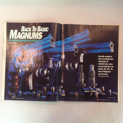 Vintage Feb 1992 Shooting Times Magazine The Magnums: A Terrific Trio Special Reloading Issue