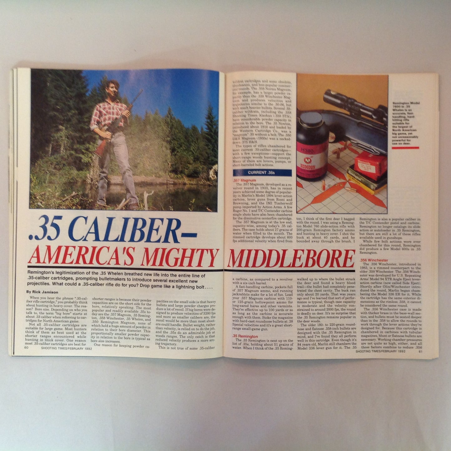 Vintage Feb 1992 Shooting Times Magazine The Magnums: A Terrific Trio Special Reloading Issue