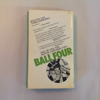 Vintage 1971 Mass Market Paperback Ball Four Jim Bouton edited by Leonard Shecter