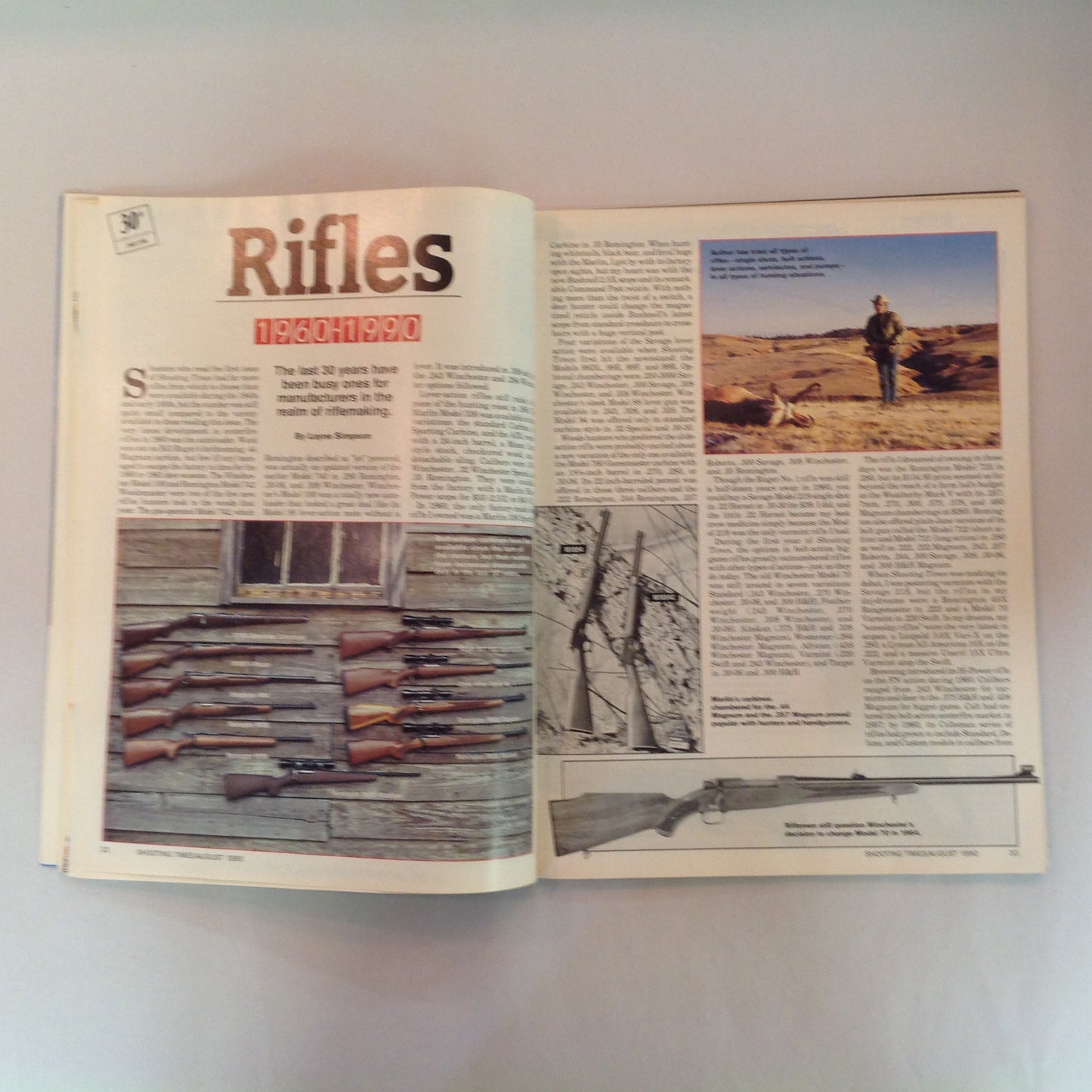 Vintage Aug 1990 Shooting Times Magazine .40-Caliber Takeover 30th Anniversary Exclusive