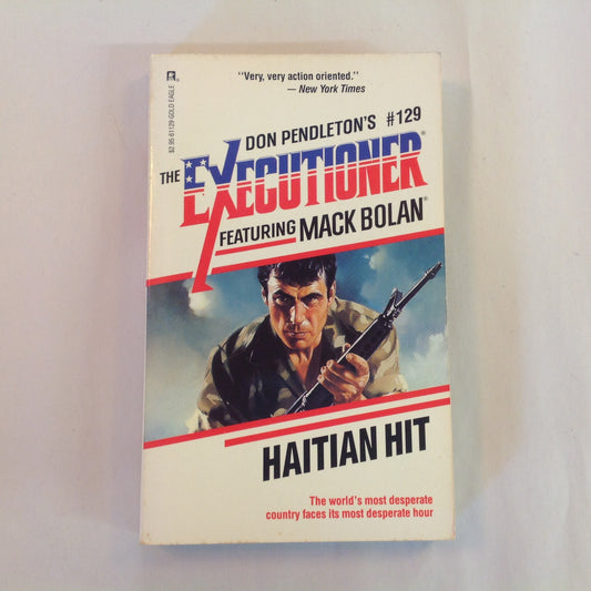 Vintage 1989 Mass Market Paperback The Executioner Featuring Mack Bolan #129: Haitian Hit Don Pendleton