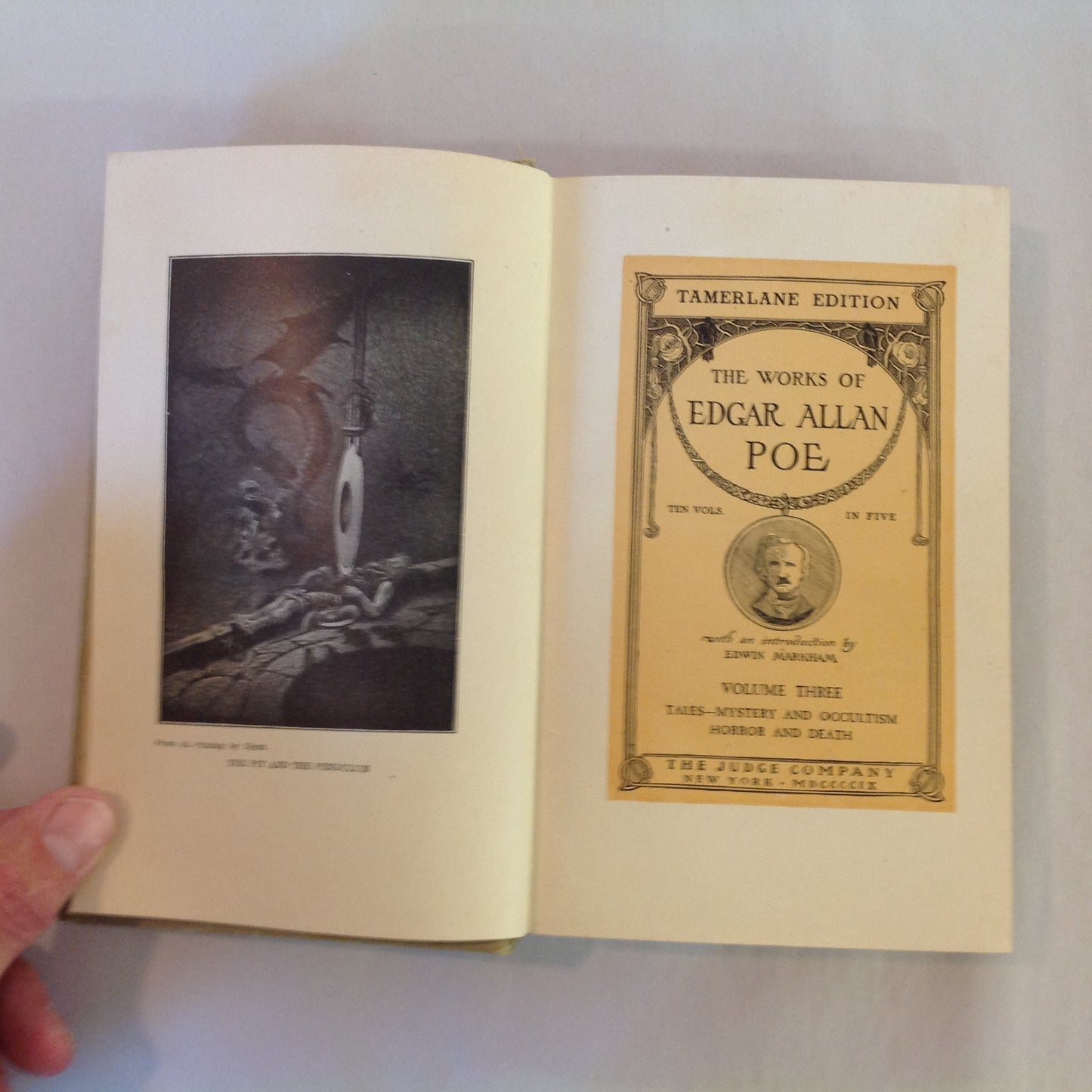 Antique 1904 Hardcover The Works of Edgar Allan Poe Vol III Funk Wagnalls Edition