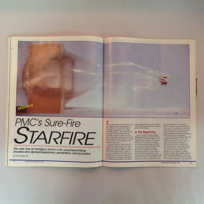 Vintage May 1992 Shooting Times Magazine 100-Yard Dash 1200+ Round Report PMC Rapid Expanding Handgun Ammo