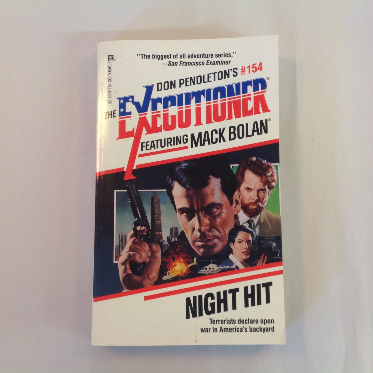 Vintage 1991 Mass Market Paperback The Executioner Featuring Mack Bolan #154: Night Hit Don Pendleton