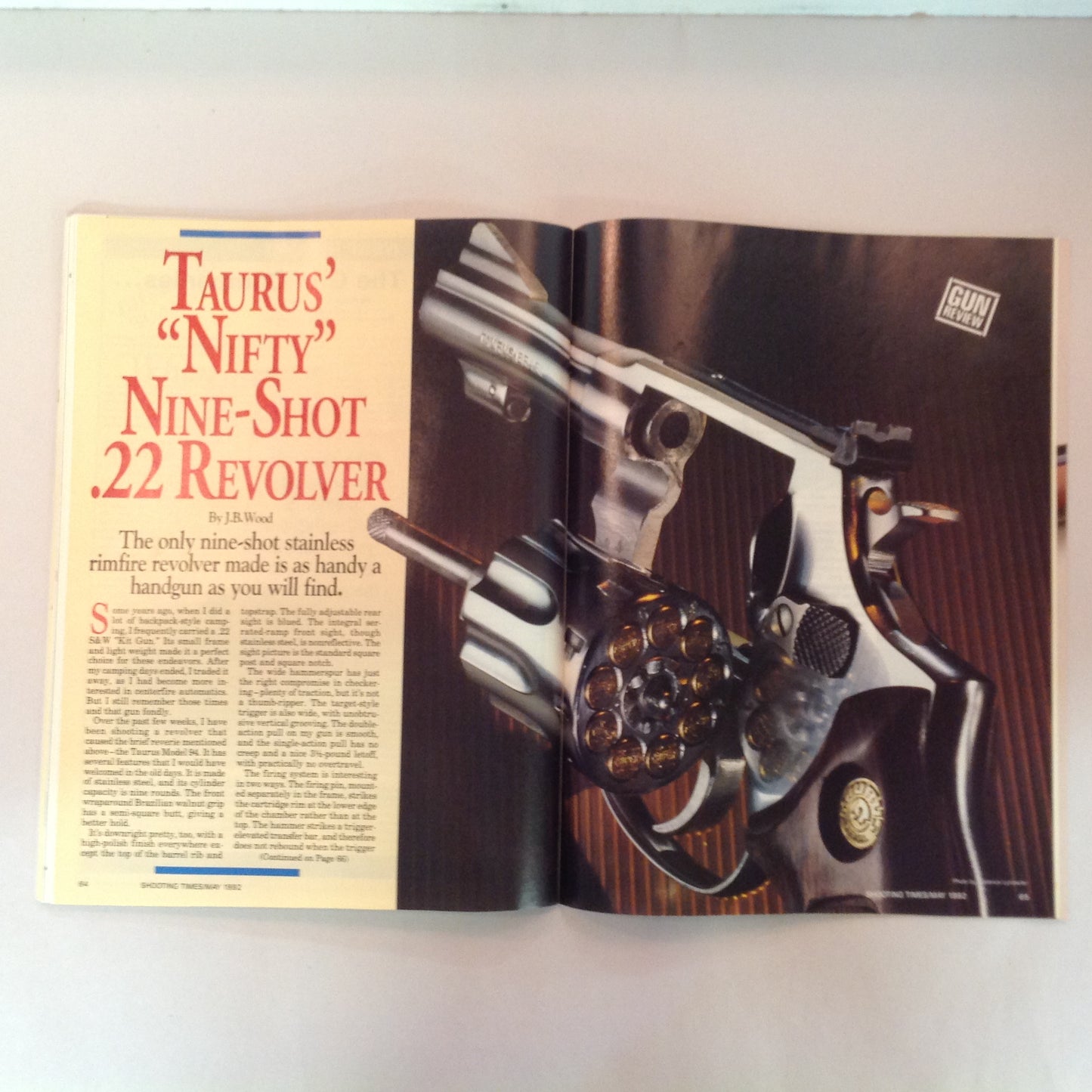 Vintage May 1992 Shooting Times Magazine 100-Yard Dash 1200+ Round Report PMC Rapid Expanding Handgun Ammo