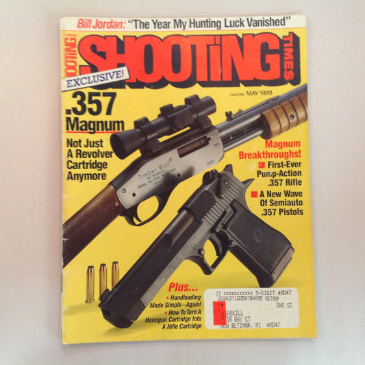 Vintage May 1989 Shooting Times Magazine .357 Magnum Breakthroughs "The Year My Hunting Luck Vanished"