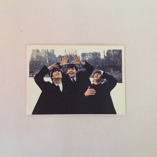 Vintage 1964 Topps Beatles Diary Cards 59A John Can't See New York Central Park Trio