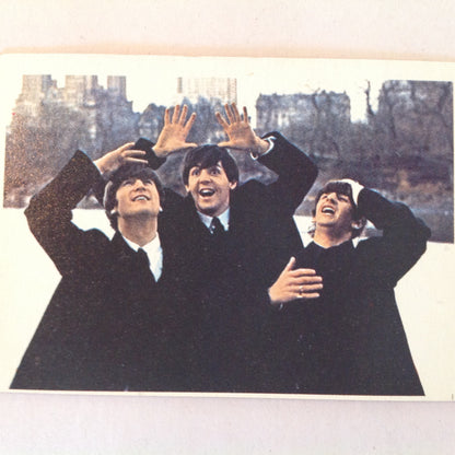 Vintage 1964 Topps Beatles Diary Cards 59A John Can't See New York Central Park Trio