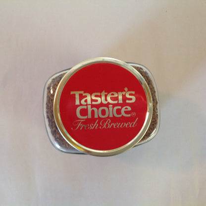 Vintage NOS Taster's Choice Original Blend Freeze Dried Coffee 4 oz Jar Unopened