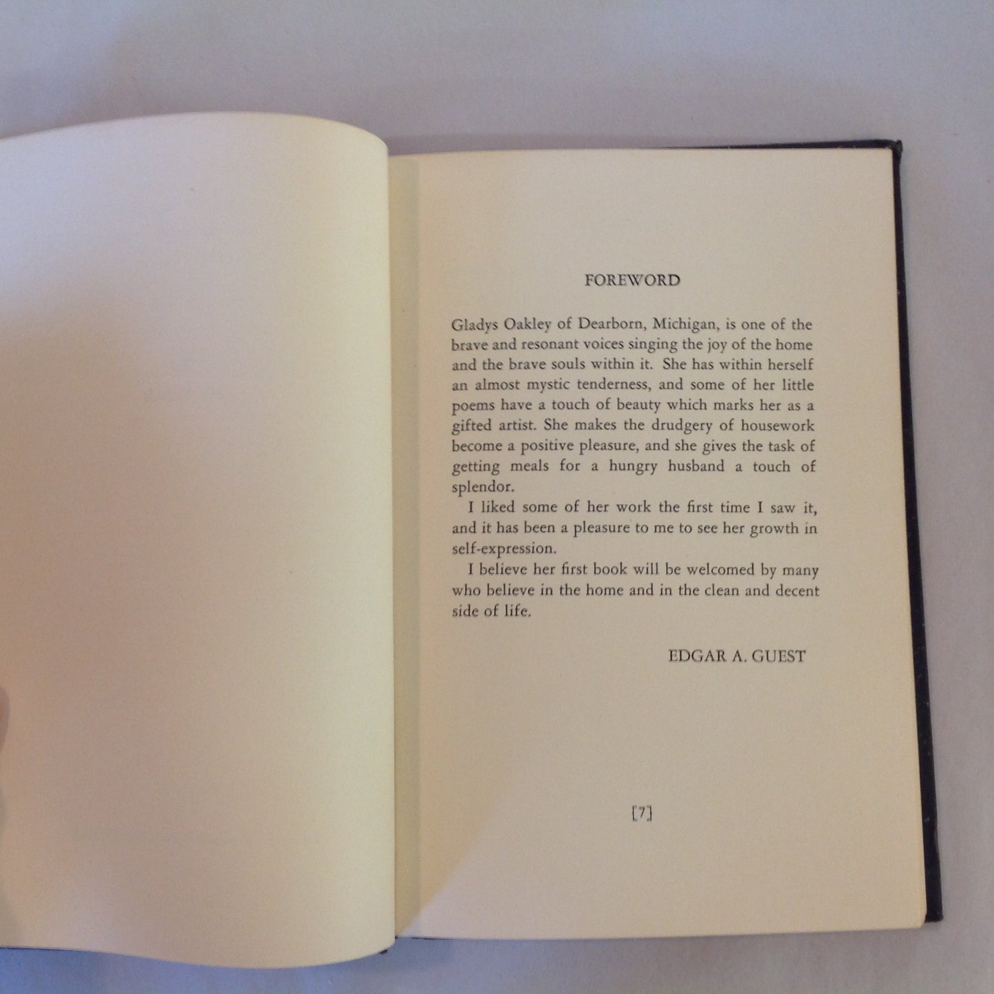 Vintage 1947 Signed Hardcover Whispering Wind Gladys Oakley First Edition Michigan Poetry