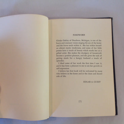 Vintage 1947 Signed Hardcover Whispering Wind Gladys Oakley First Edition Michigan Poetry
