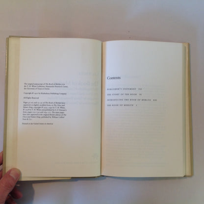 Vintage 1977 Hardcover The Book of Merlyn T. H. White BCE Conclusion to Once and Future King