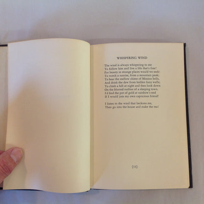 Vintage 1947 Signed Hardcover Whispering Wind Gladys Oakley First Edition Michigan Poetry