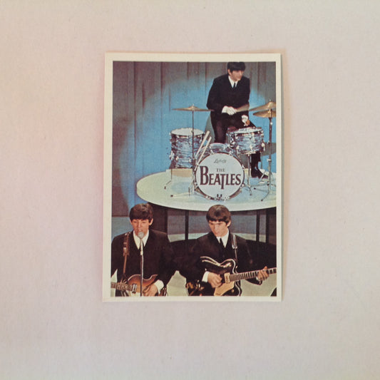 Vintage 1964 Topps Beatles Color Cards No. 50 John Q&A How Long Beatles Go On