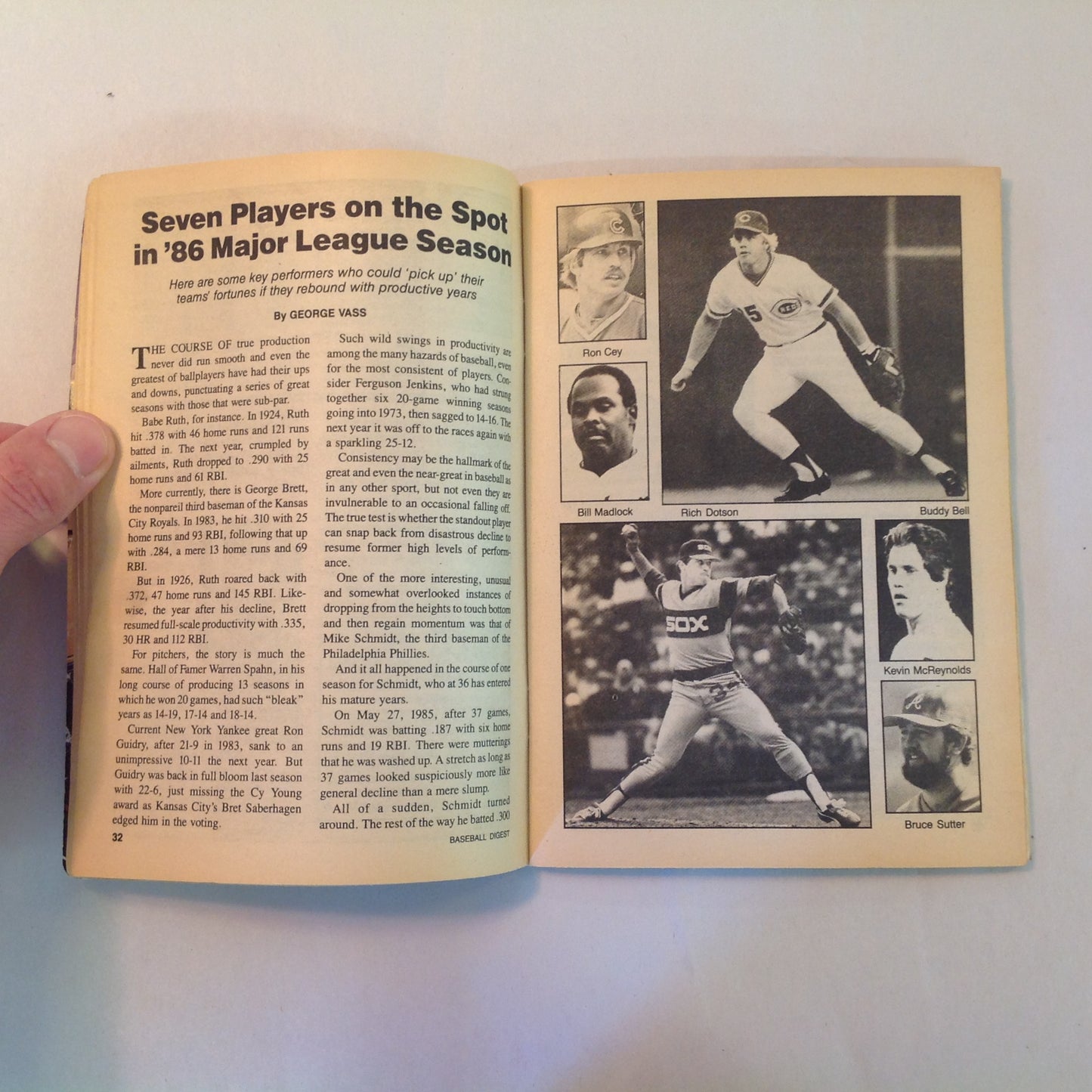 Vintage Jun 1986 Baseball Digest Magazine What Eddie Murray Needs is a Flashy Nickname!