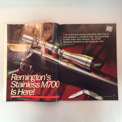 Vintage Jun 1992 Shooting Times Magazine Stainless-Steel Bolt Rifles 10-Shot Revolver .45 Auto Pistols