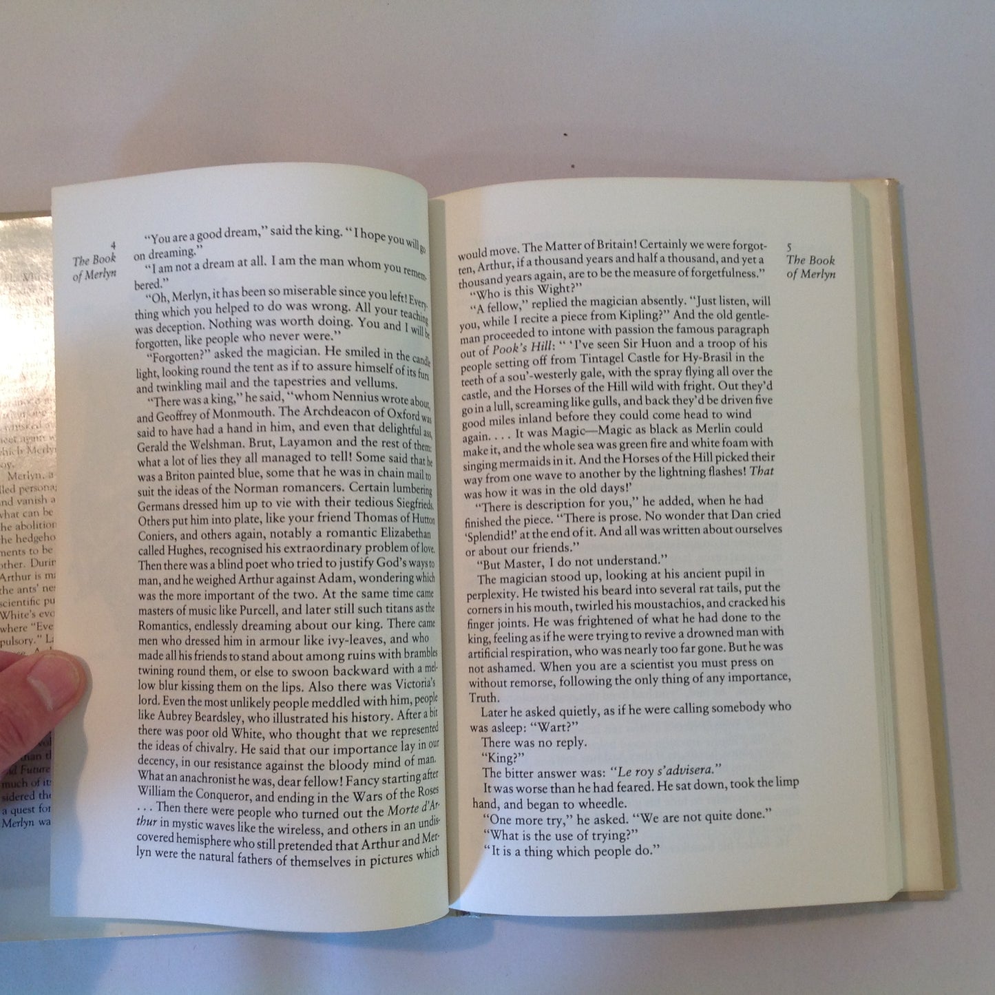 Vintage 1977 Hardcover The Book of Merlyn T. H. White BCE Conclusion to Once and Future King