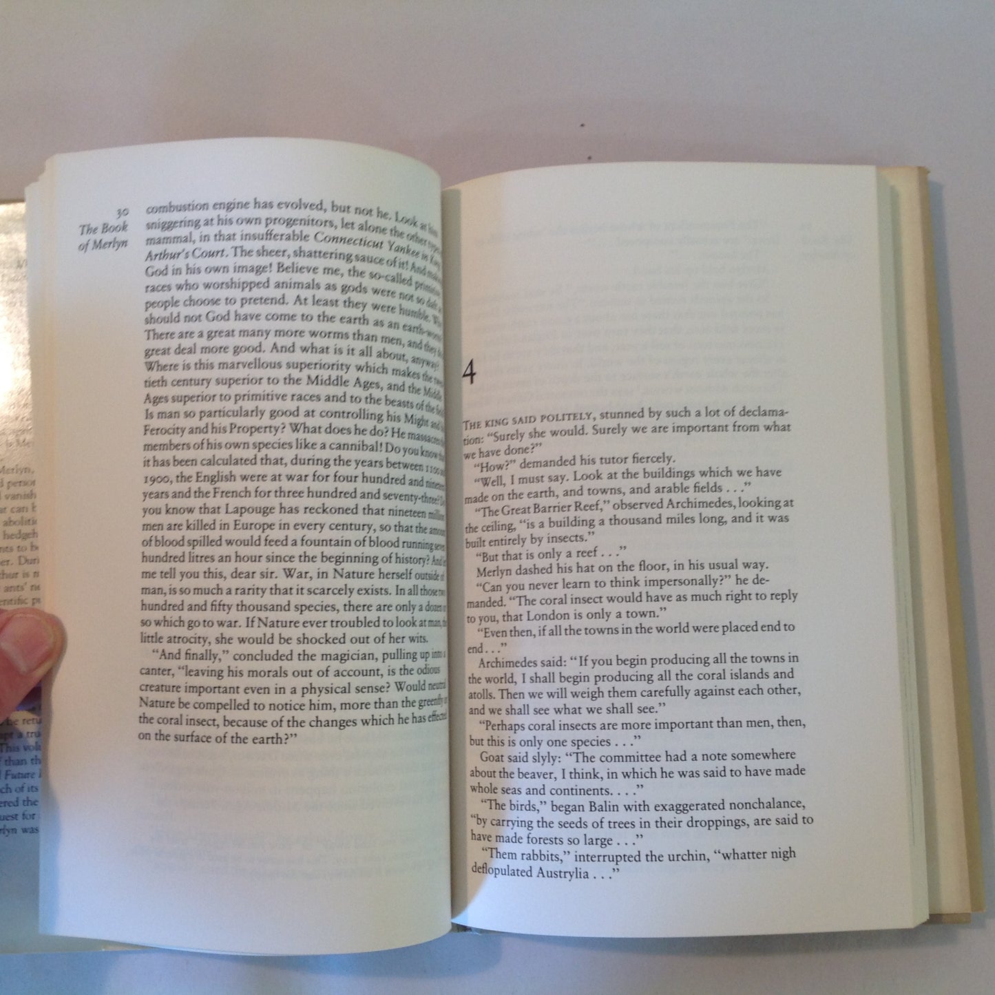 Vintage 1977 Hardcover The Book of Merlyn T. H. White BCE Conclusion to Once and Future King