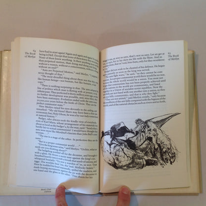 Vintage 1977 Hardcover The Book of Merlyn T. H. White BCE Conclusion to Once and Future King