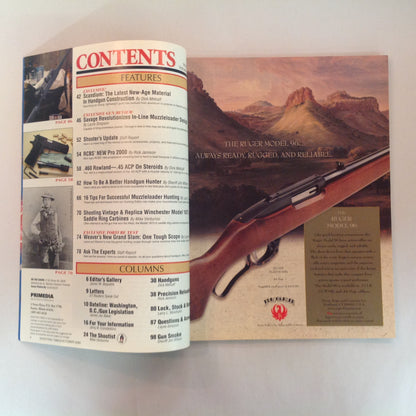 Vintage Oct 2000 Shooting Times Magazine Exclusive: New-Age High-Tech Handguns .460 Rowland Savage Smokeless Powder