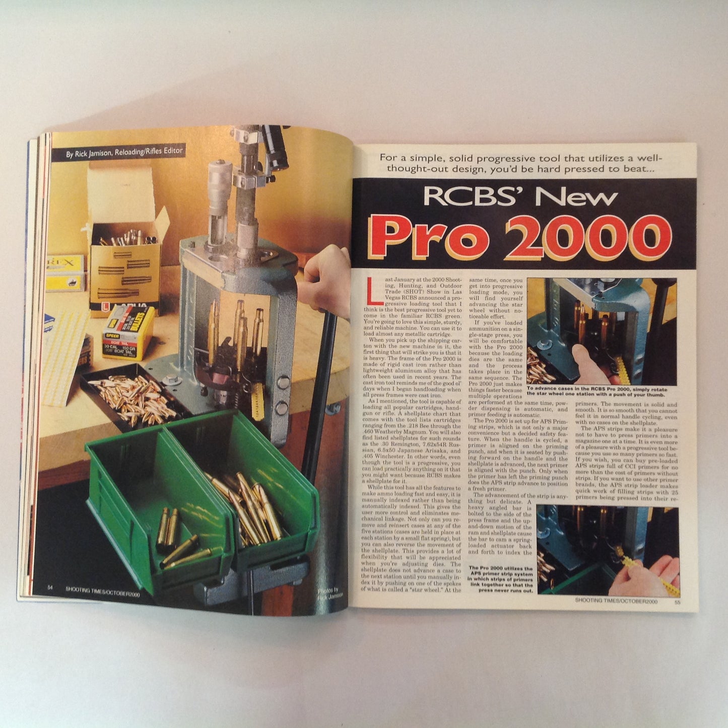 Vintage Oct 2000 Shooting Times Magazine Exclusive: New-Age High-Tech Handguns .460 Rowland Savage Smokeless Powder