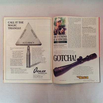 Vintage Oct 2000 Shooting Times Magazine Exclusive: New-Age High-Tech Handguns .460 Rowland Savage Smokeless Powder