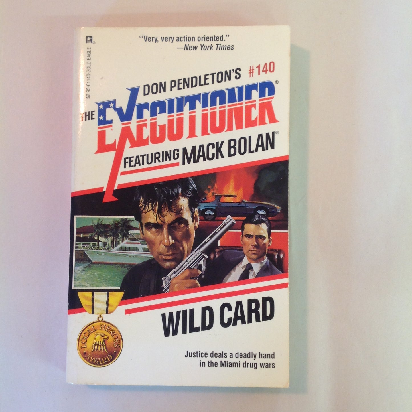 Vintage 1990 Mass Market Paperback The Executioner Featuring Mack Bolan #140: Wild Card Don Pendleton