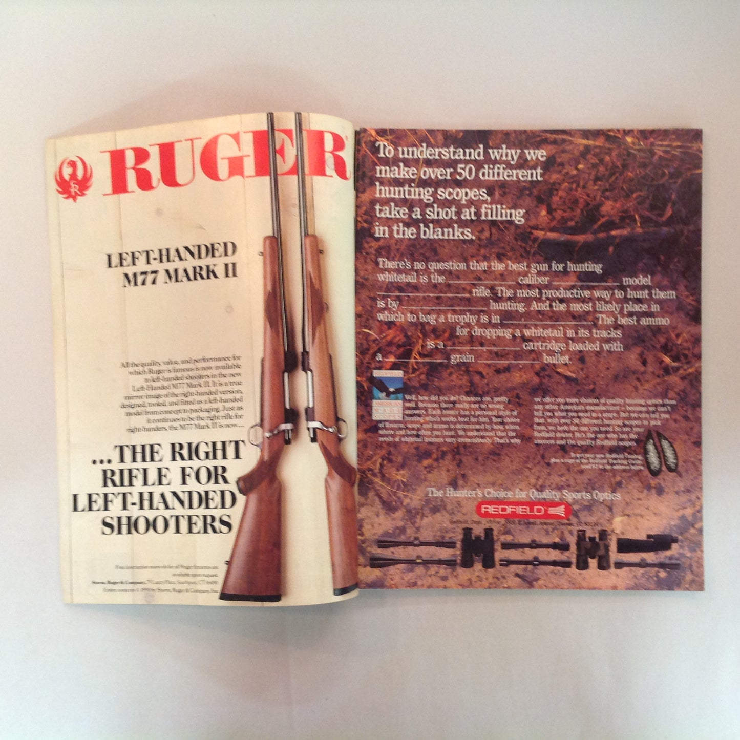 Vintage Sep 1991 Shooting Times Magazine Special Rifle/Handgun Hunting Issue Long-Range Rifle Challenge .475 Magnum Ram-Line .22 Pistol