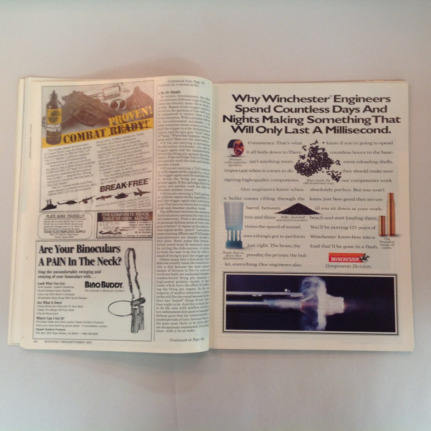 Vintage Sep 1991 Shooting Times Magazine Special Rifle/Handgun Hunting Issue Long-Range Rifle Challenge .475 Magnum Ram-Line .22 Pistol
