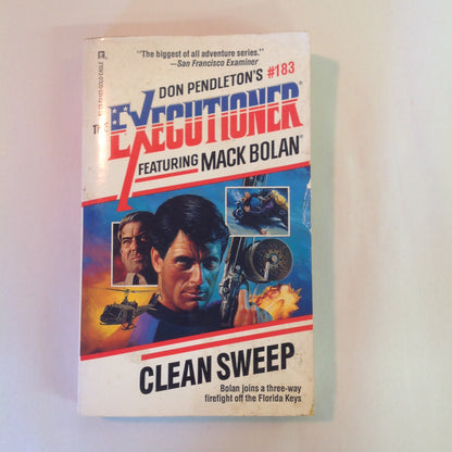 Vintage 1994 Mass Market Paperback The Executioner Featuring Mack Bolan #183: Clean Sweep