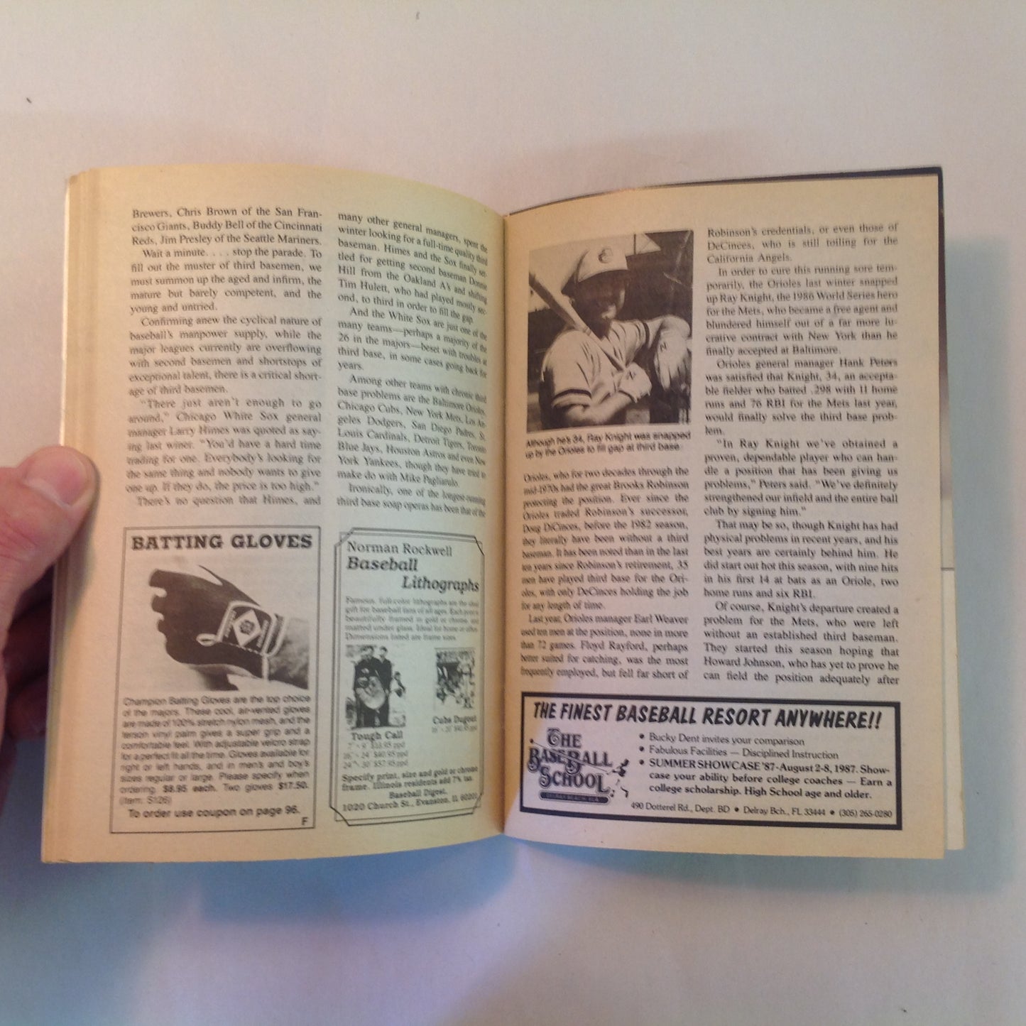 Vintage Jul 1987 Baseball Digest Magazine Catchers Need More than Brawn! Mike Witt of Angels Has the "Right Stuff"