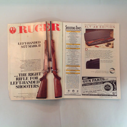 Vintage Aug 1991 Shooting Times Magazine Ruger's .45 Auto Is Ready Colt's .223 Binoculars for Hunting