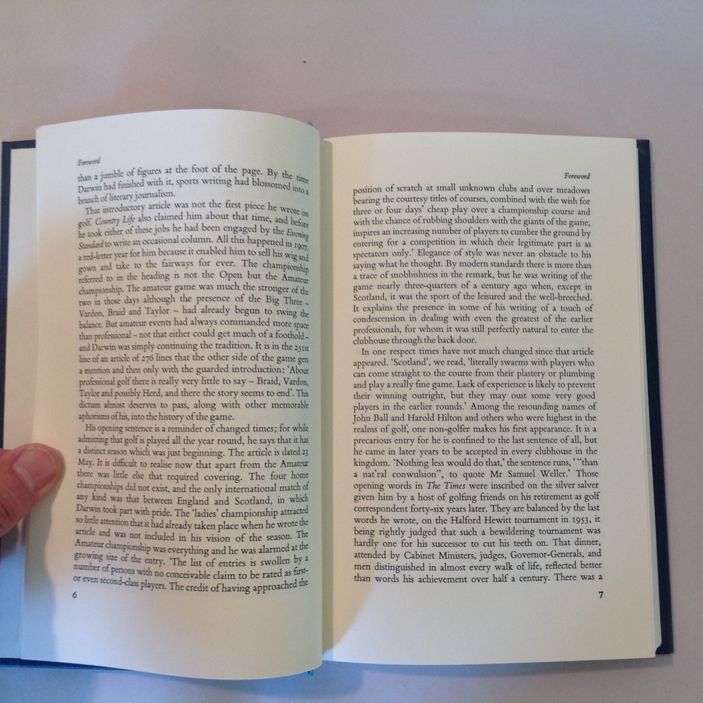 Vintage 1986 Hardcover Mostly Golf: A Bernard Darwin Anthology Peter Ryde, Editor C&G First