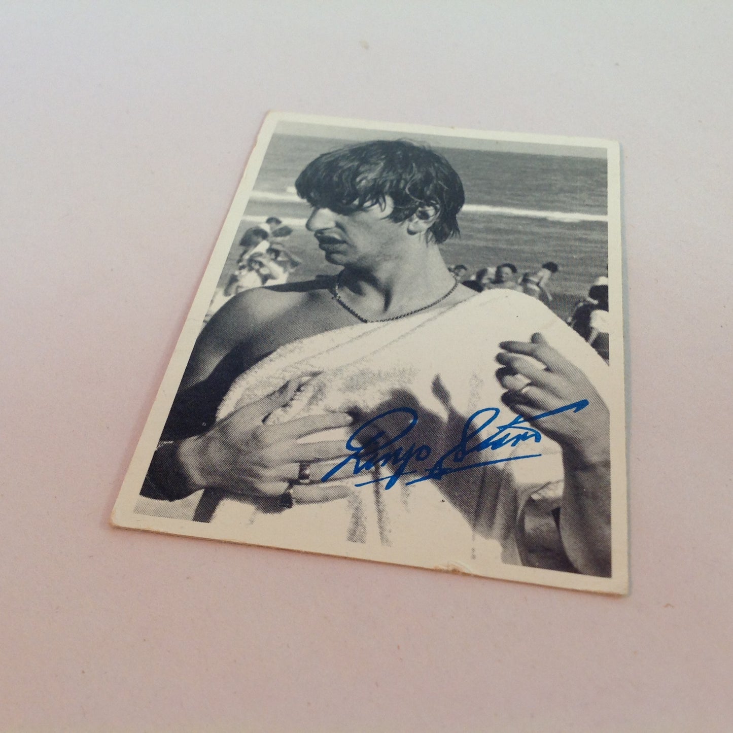 Vintage 1964 Topps Beatles Cards 3rd Series B&W Card No. 150 Ringo On the Beach