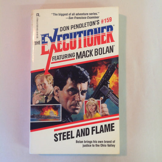 Vintage 1992 Mass Market Paperback The Executioner Featuring Mack Bolan #159: Steel and Flame Don Pendleton