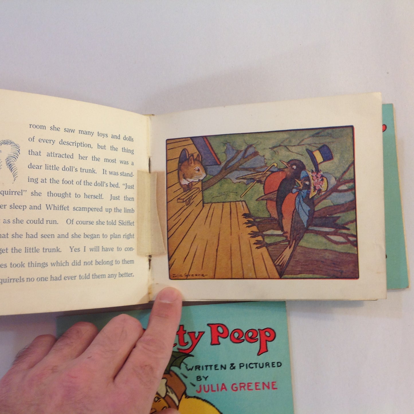 Vintage 1917 Children's Paperback MAKE BELIEVE GIFT BOX Four Volume Book Set Julia Greene