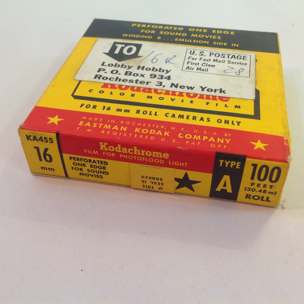 Vintage NOS Eastman-Kodak Kodachrome Color Movie Film 16mm 100 Feet KA455 Sealed Exp 1960