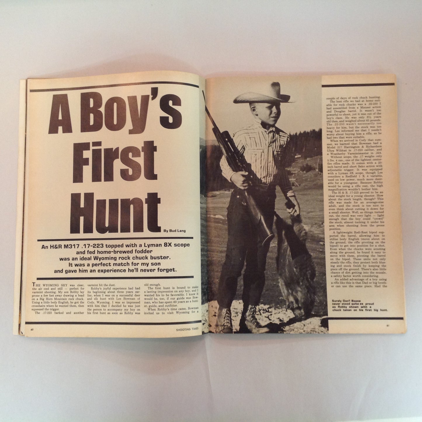 Vintage Sep 1971 Shooting Times Magazine Savage .250-3000 Handgunner's Delight 10 FAQ About Shotguns