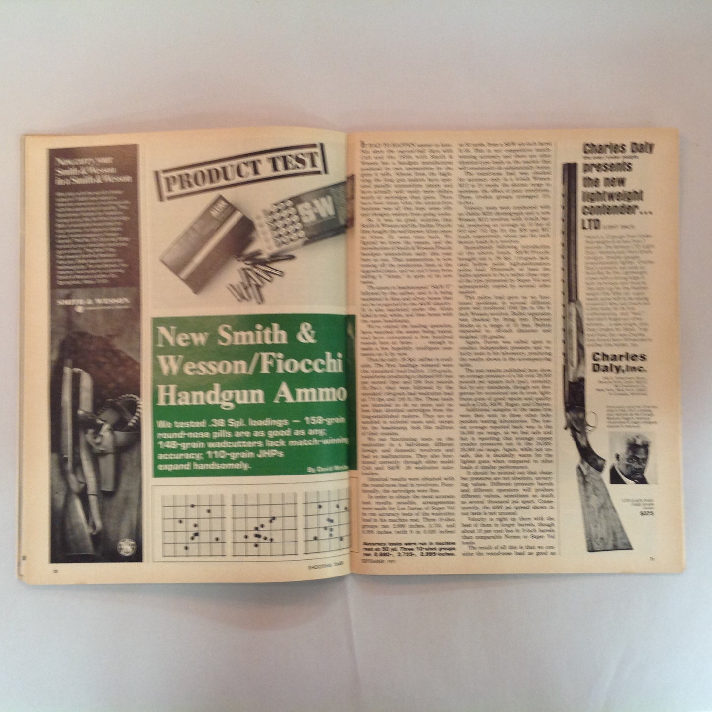 Vintage Sep 1971 Shooting Times Magazine Savage .250-3000 Handgunner's Delight 10 FAQ About Shotguns