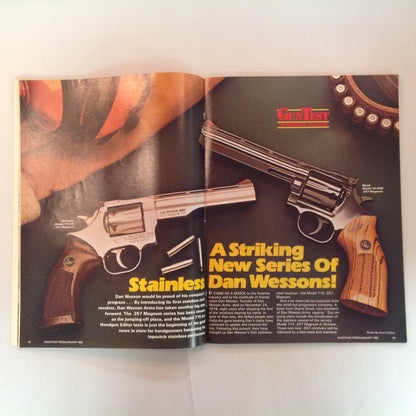 Vintage Jan 1983 Shooting Times Magazine Dan Wesson's First Stainless M715 .357 Magnum Handloading Bonus Fiberthane Stock