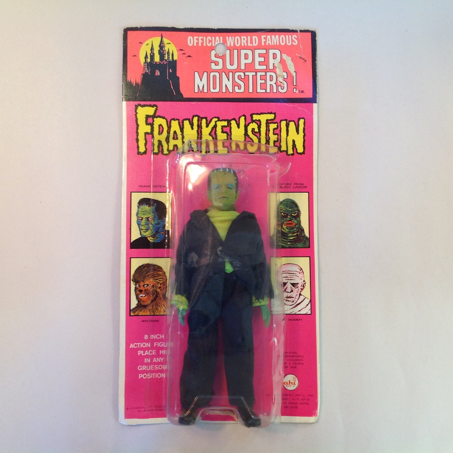 Vintage 1970's Official World Famous Monsters Frankenstein Monster in Package