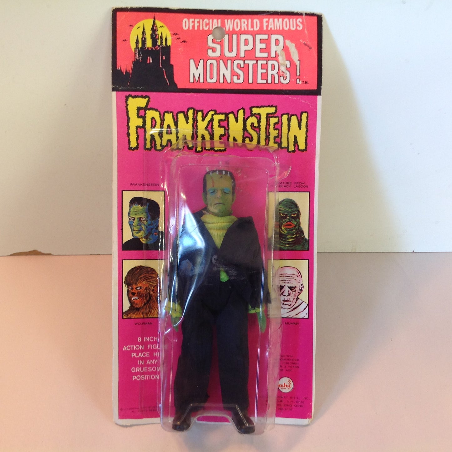 Vintage 1970's Official World Famous Monsters Frankenstein Monster in Package